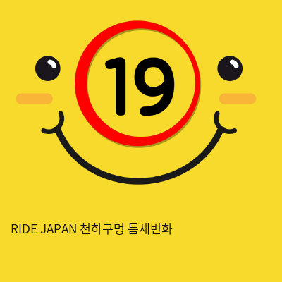 RIDE JAPAN 천하구멍 틈새변화